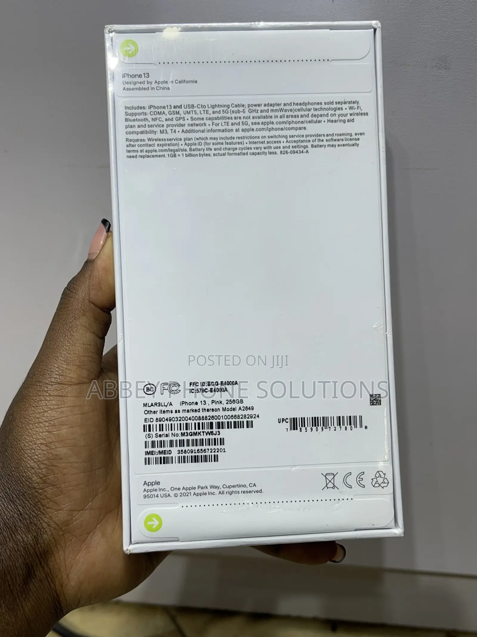 New Apple iPhone 13 256 GB Pink