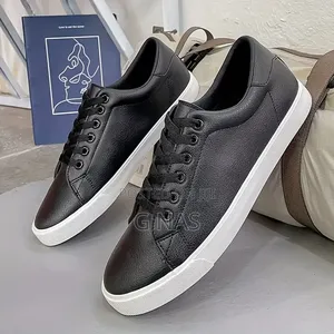 Leather Black Sneakers