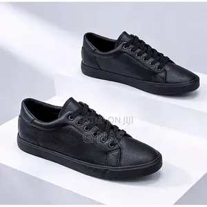 Leather Black Sneakers