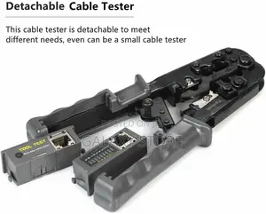 Ratcheting Modular Crimper With Network Cable Tester Cable Stripper