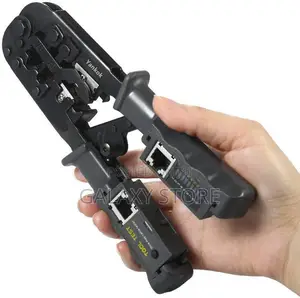 Ratcheting Modular Crimper With Network Cable Tester Cable Stripper