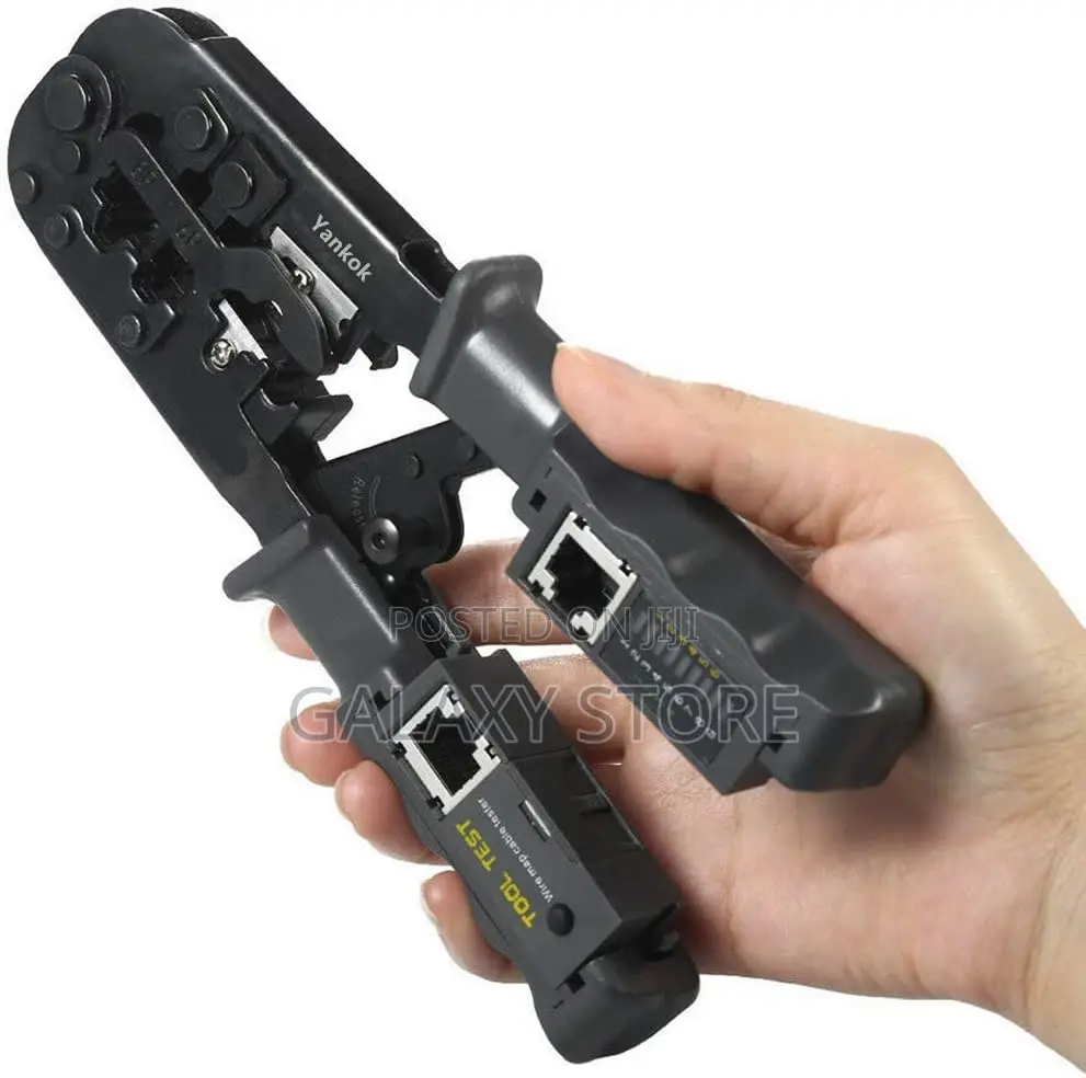 Ratcheting Modular Crimper With Network Cable Tester Cable Stripper