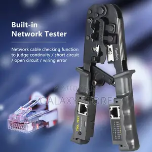 Ratcheting Modular Crimper With Network Cable Tester Cable Stripper