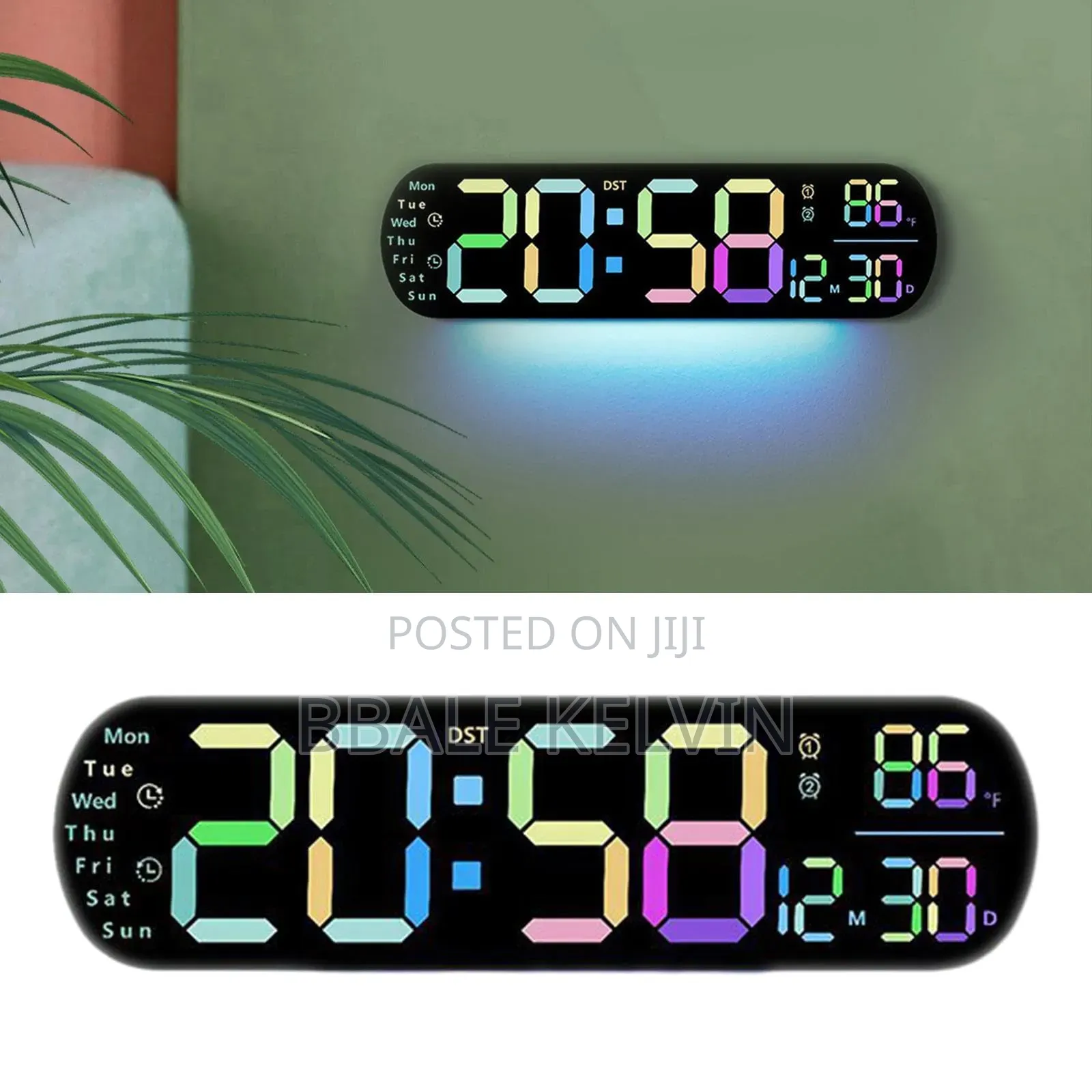 Digital Alarm Clock Large Display