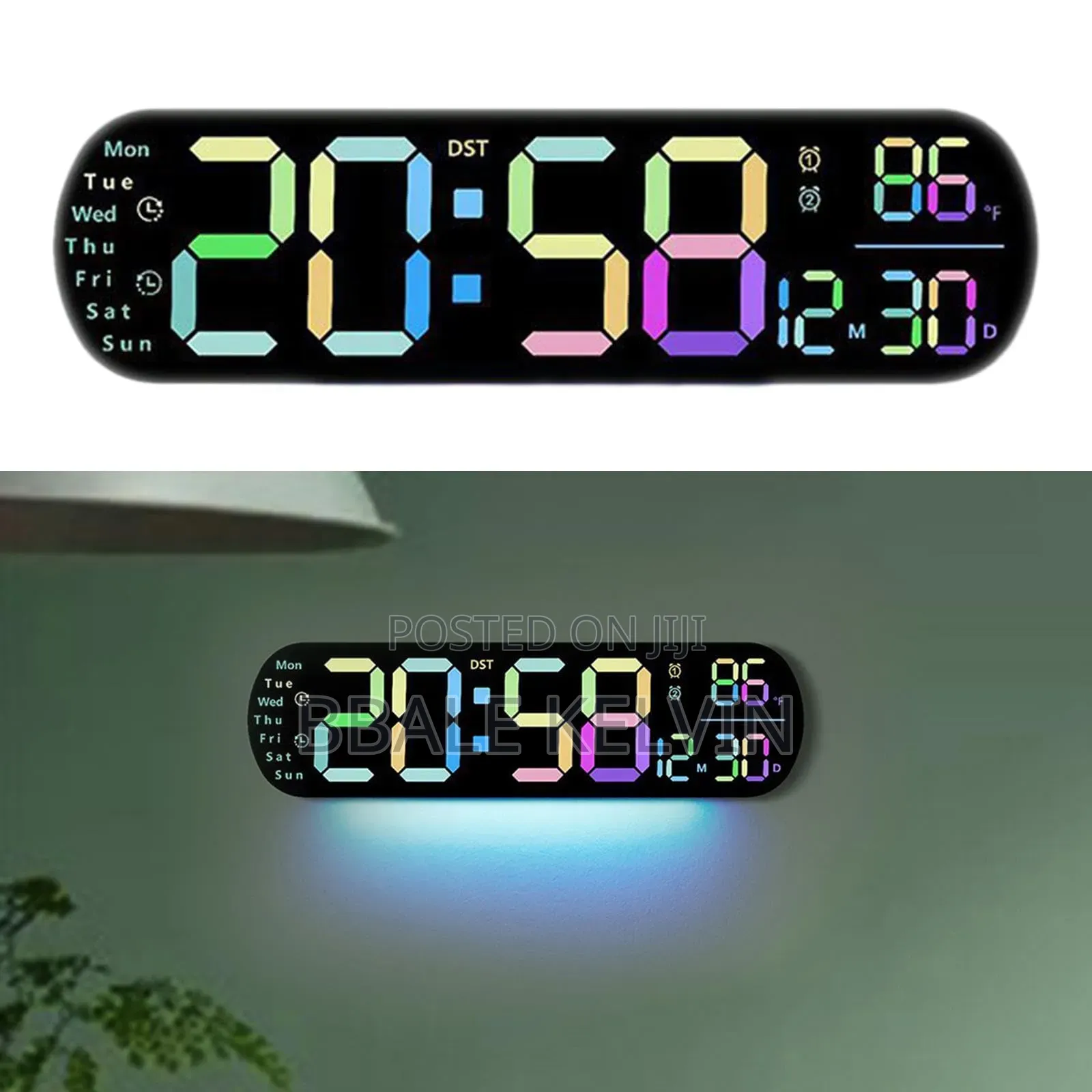 Digital Alarm Clock Large Display