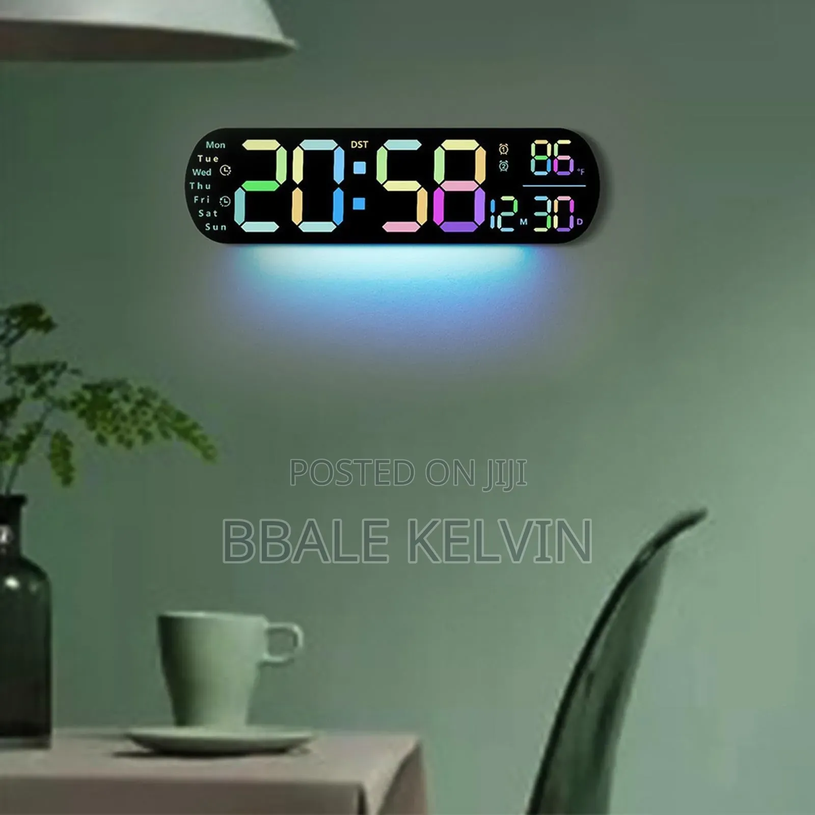 Digital Alarm Clock Large Display