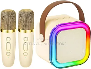 Mini Karaoke Speaker With 2 Microphones