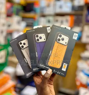 Levelo Morphix Cuero iPhone 17 Pro and Pro Max Case, One-Hand Grip