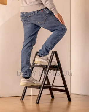 Folding Steel Stool With 2 Steps
