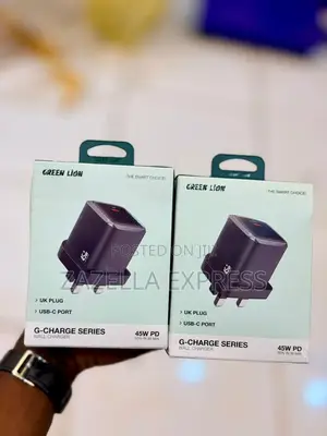 Green Lion 45w Adapter Q Seruk Pluggan Charger Usb-C a Port Pd45w+ Qc3