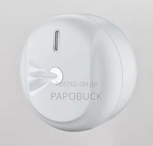 Wall-Mounted Plastic Paper Dispenser Likely for Commercial Use