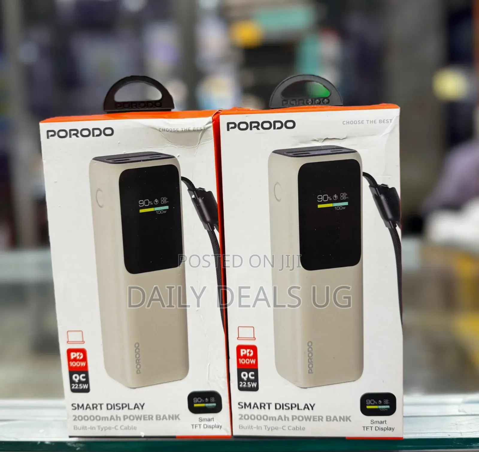 Porodo Smart Display 20000mah Power Bank