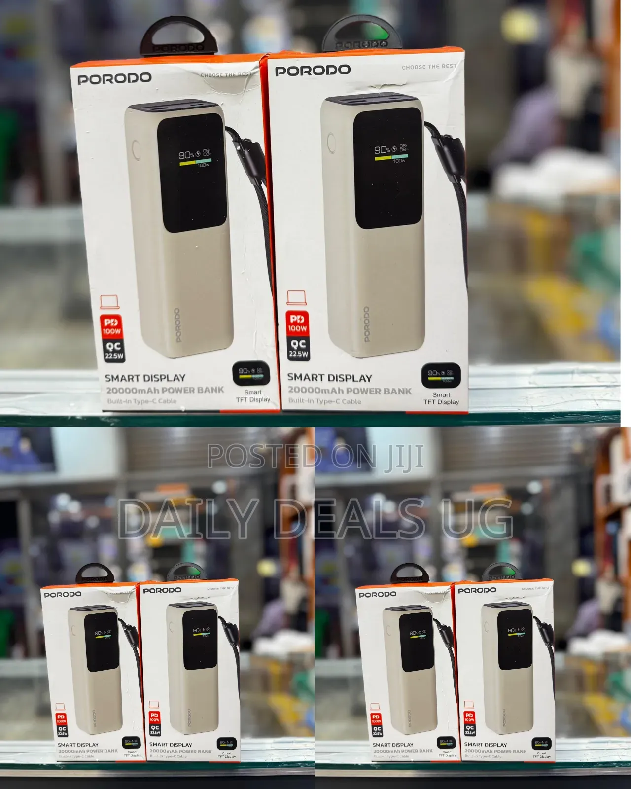 Porodo Smart Display 20000mah Power Bank