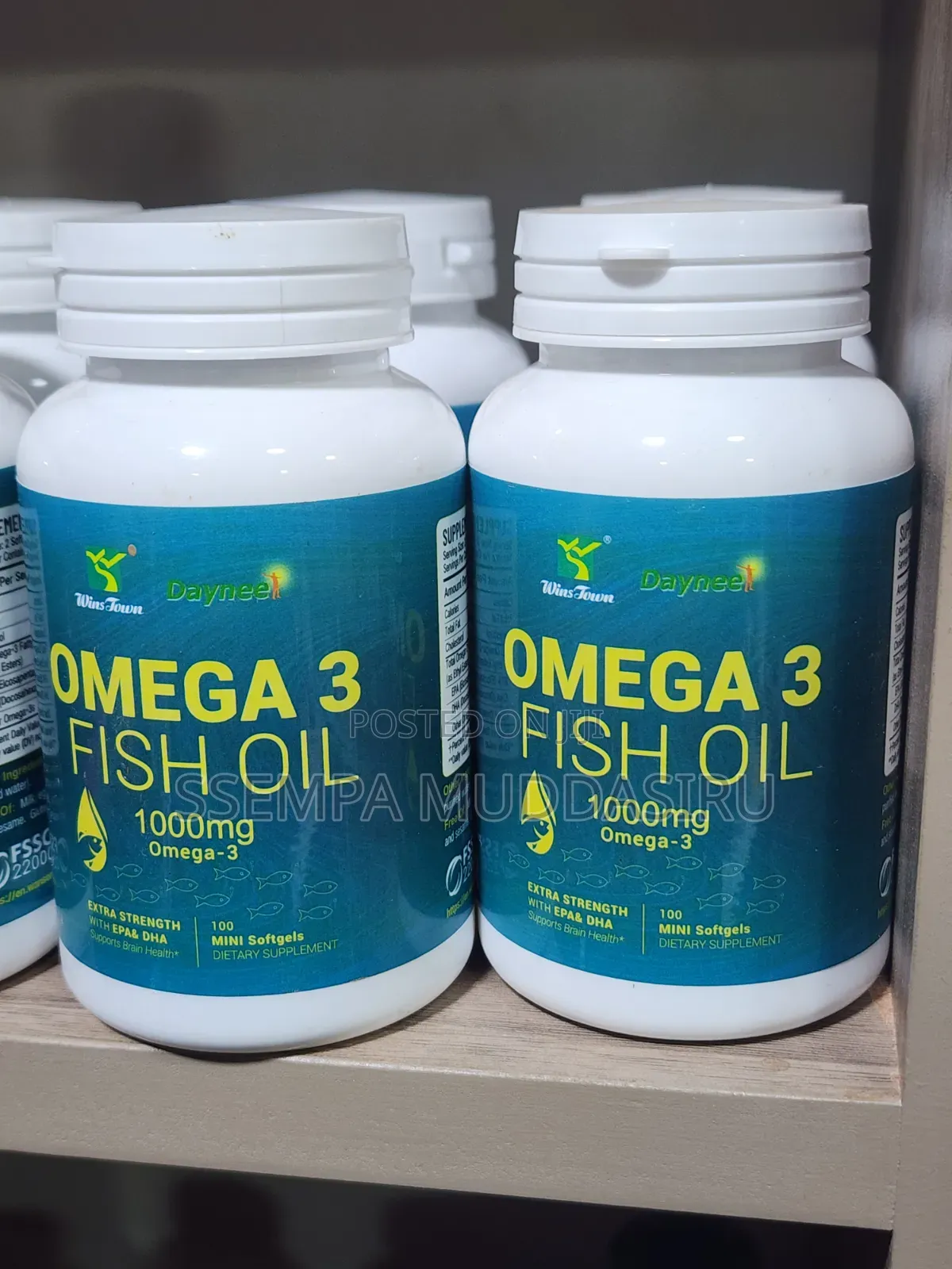 Omega 3 Fish Oil 1000mg, 100 Mini Softgels Dietry Supplement
