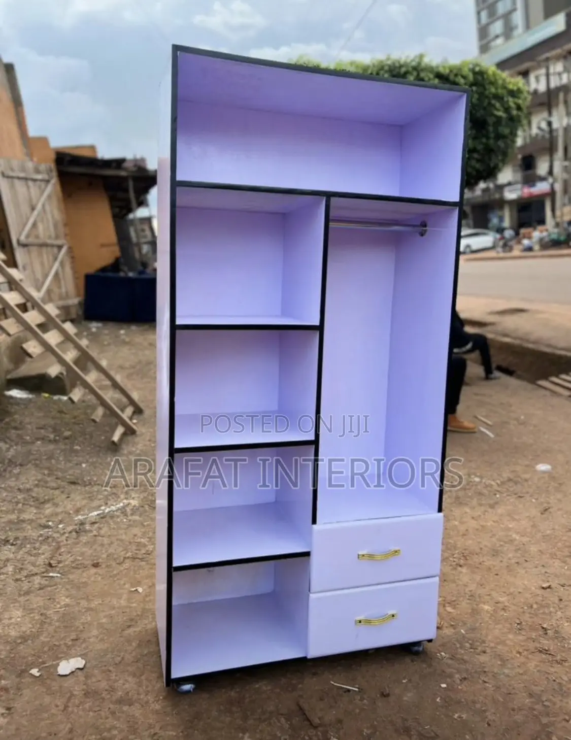 Modern White Wardrobe Cabinet