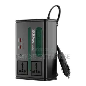 Green Lion Gc300 Car Inverter 300w 7in1 Multi-Port With Dc to Ac Dc