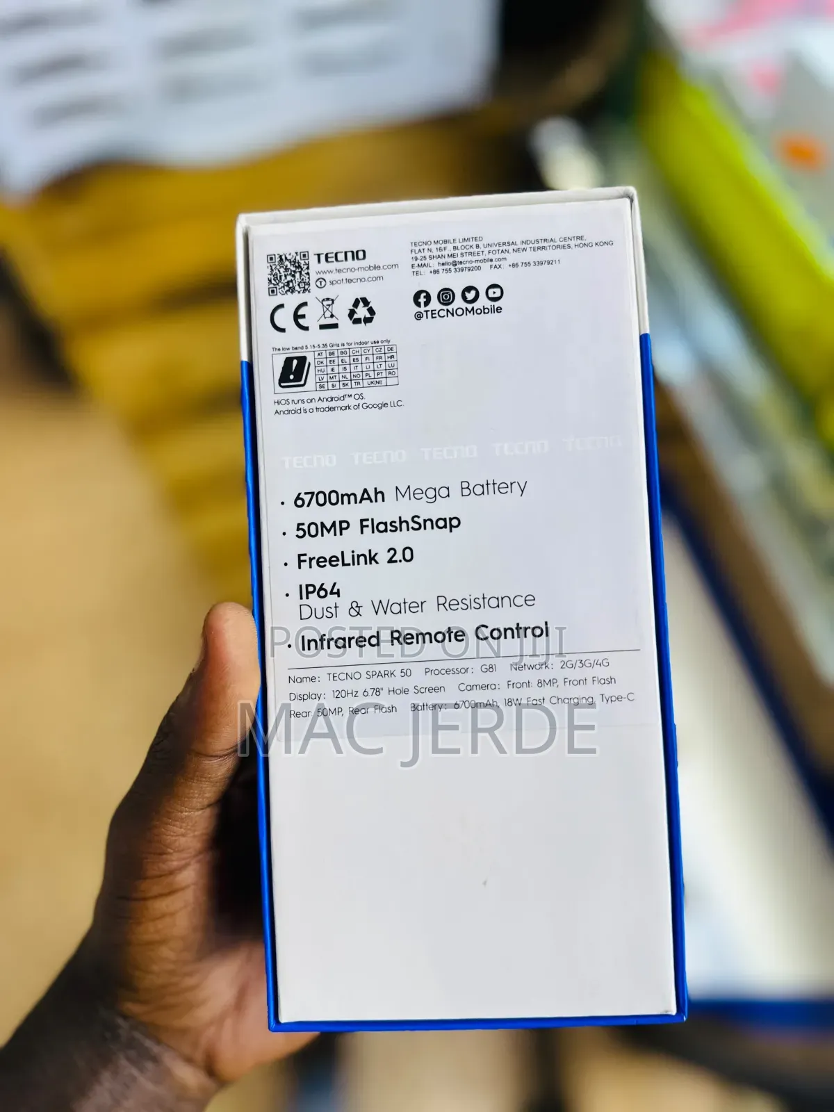 New Tecno Spark 50 128 GB Gray