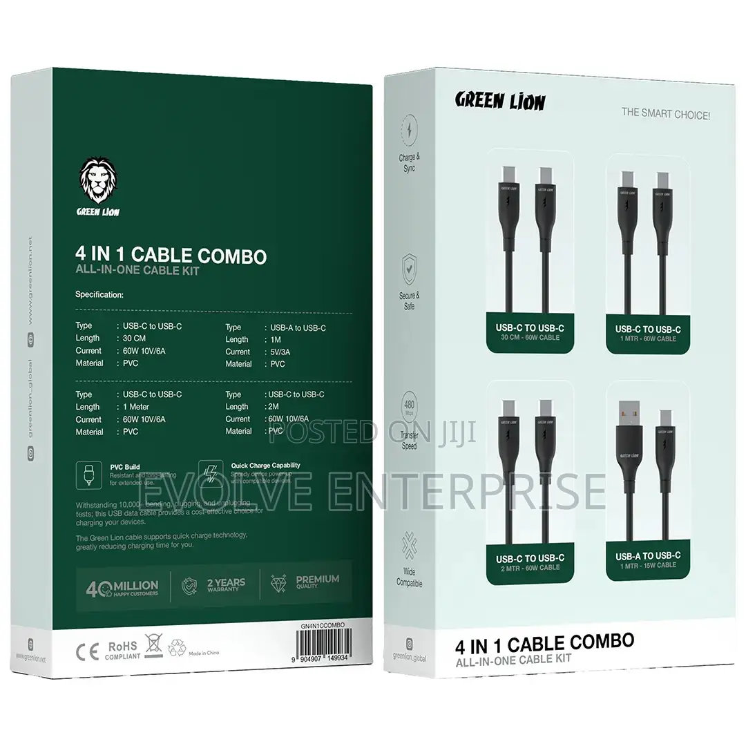 Green Lion 4in1 Cable Combo