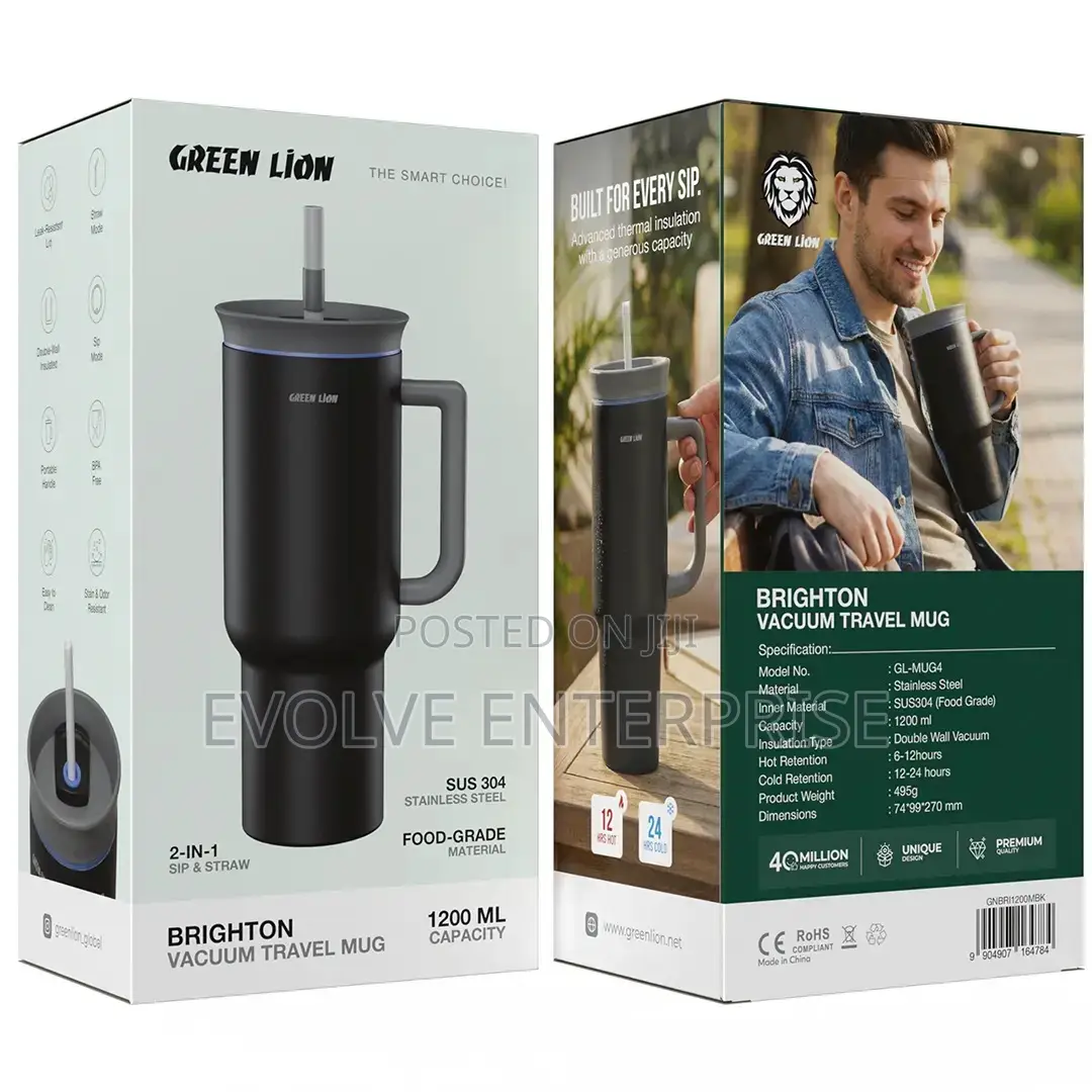 Green Lion Brighton Vacuum Travel Mug for Couples