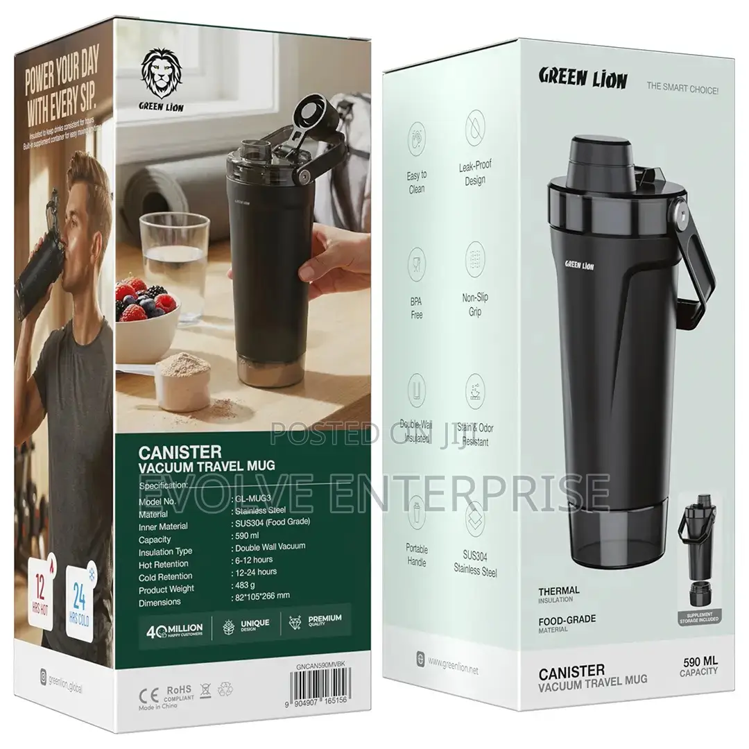 Green Lion Canister Vacuum Tumbler 590ml