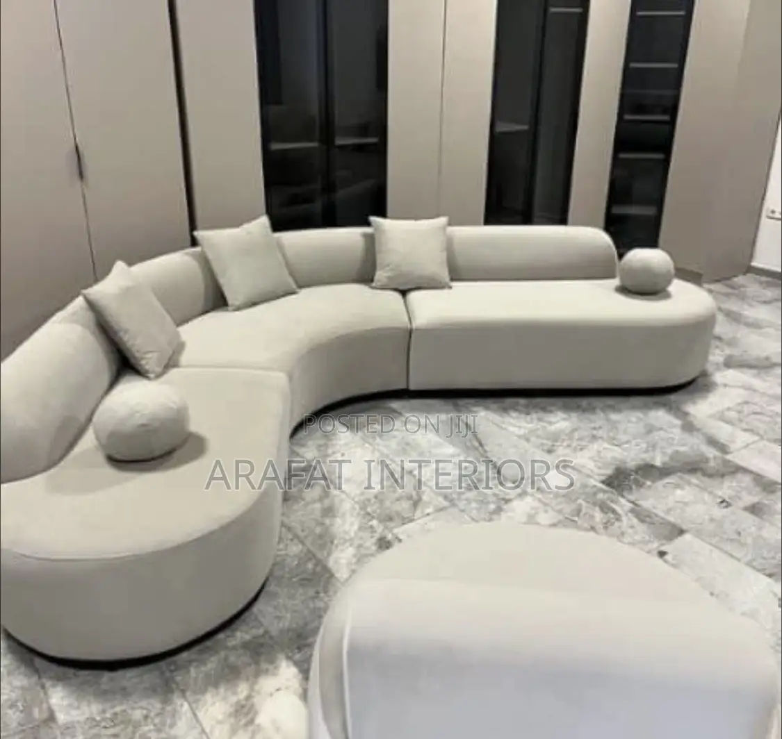 Absolutely Gorgeous Large Curved Sectional Sofa!
