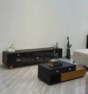 Wooden Black/ Tv Stand Center /Table No Glass/ Center Table Tv Stand/
