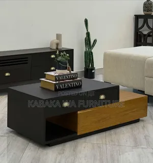 Wooden Black/ Tv Stand Center /Table No Glass/ Center Table Tv Stand/
