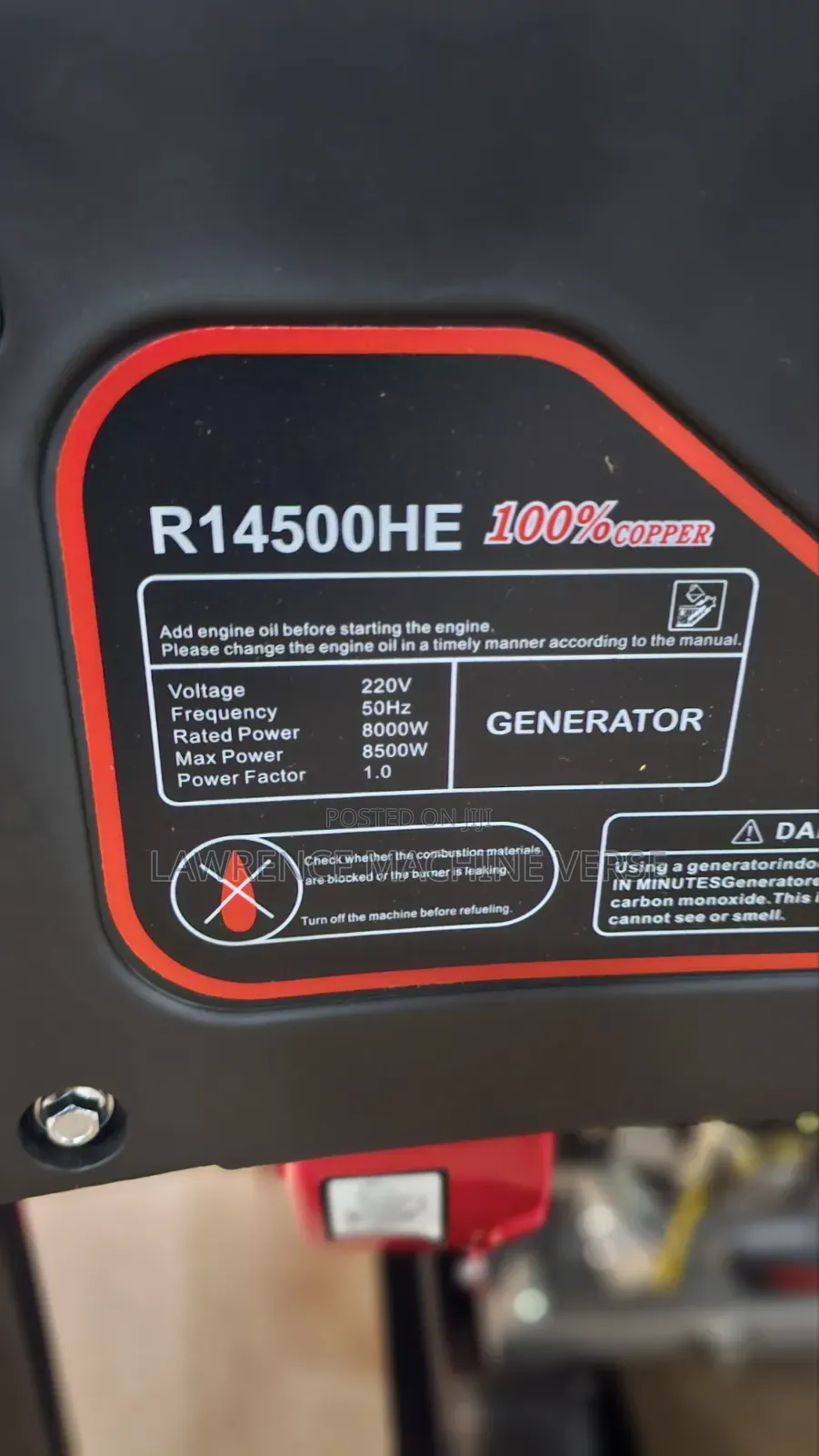 Gasoline Generator 8.5kva 18hp