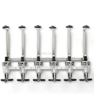 6 Bottle Wall Mounted Liquor Dispenser, 6-Bottle Wall Mounted Liquor