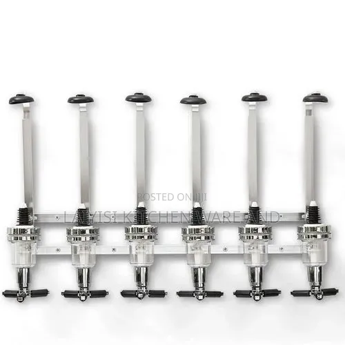 6 Bottle Wall Mounted Liquor Dispenser, 6-Bottle Wall Mounted Liquor