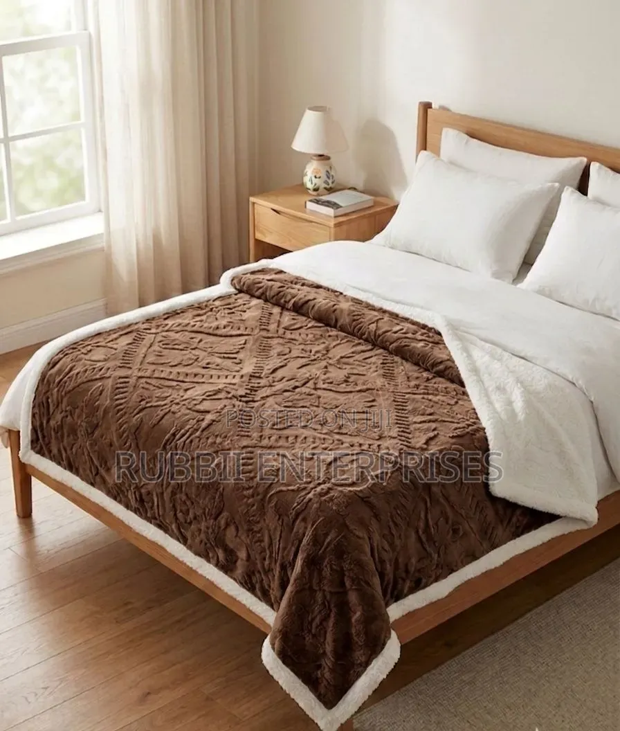 Fleece Blanket ~ Dark Brown
