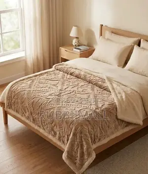 Coral Pattern Throw Blanket ~ Brown
