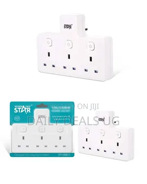Winning Star Uk Plug Extension Socket – 3 Outlets, 2500w, 10a