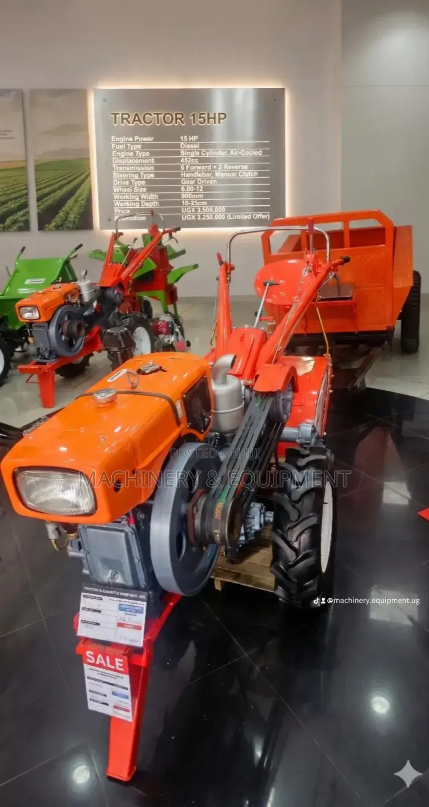 Tractor 15hp With Accessorise