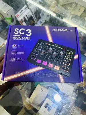 Fifine Ampligame Sc3 Gaming Audio Mixer