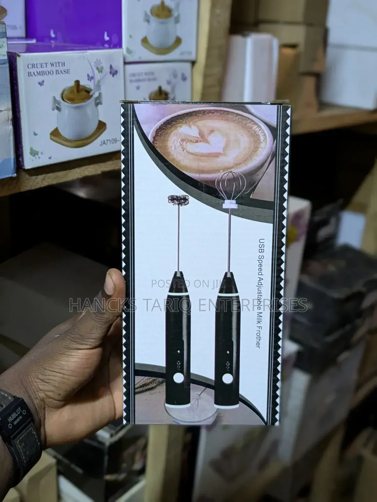 Usb-rechargeable, Handheld Electric Milk Frother