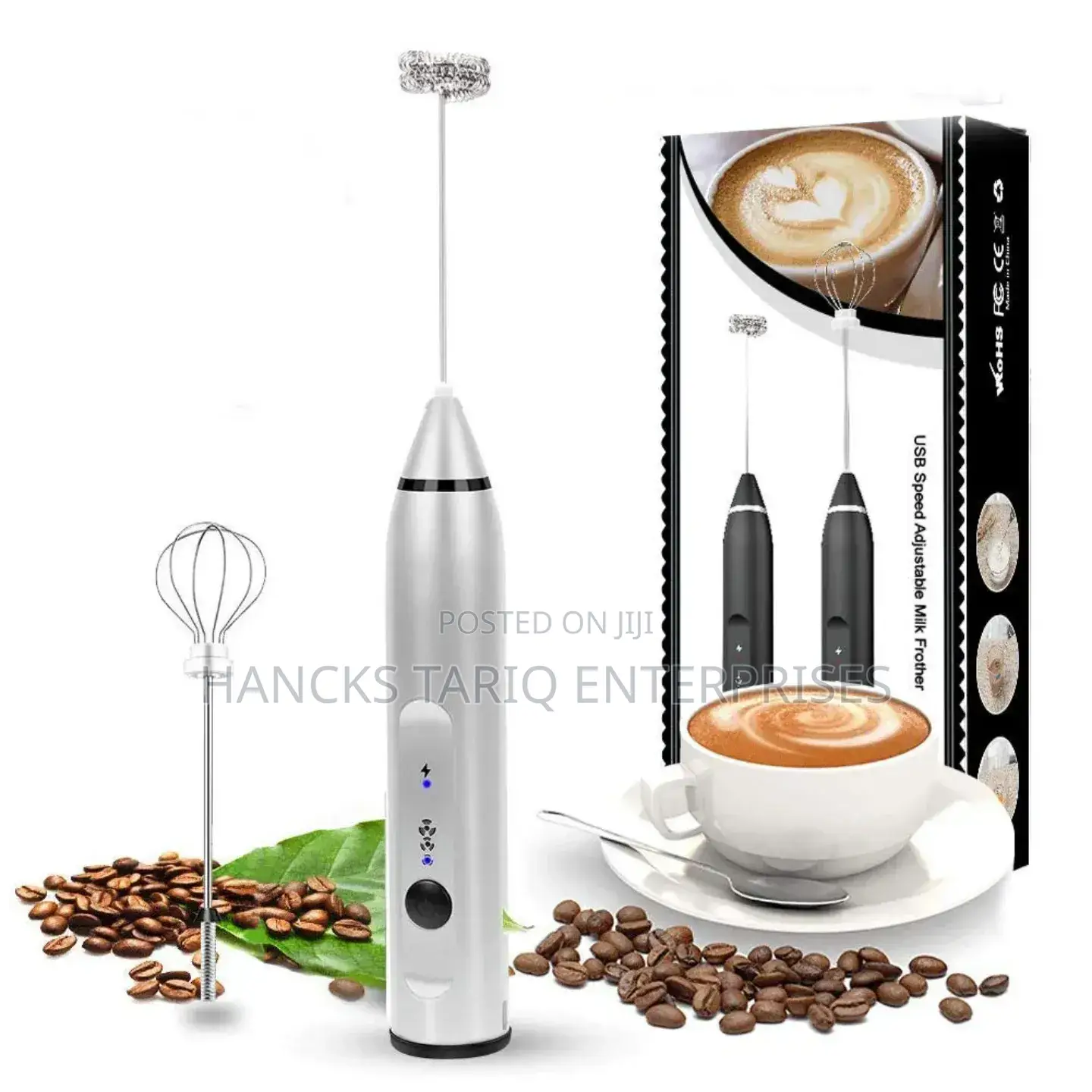 Usb-rechargeable, Handheld Electric Milk Frother