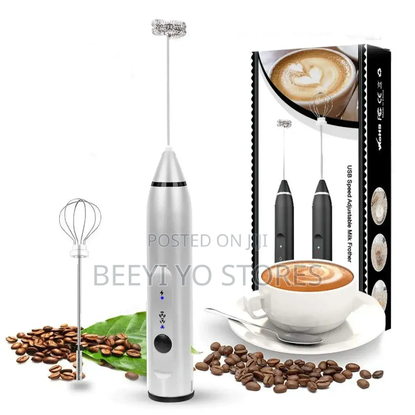Usb-rechargeable, Handheld Electric Milk Frother