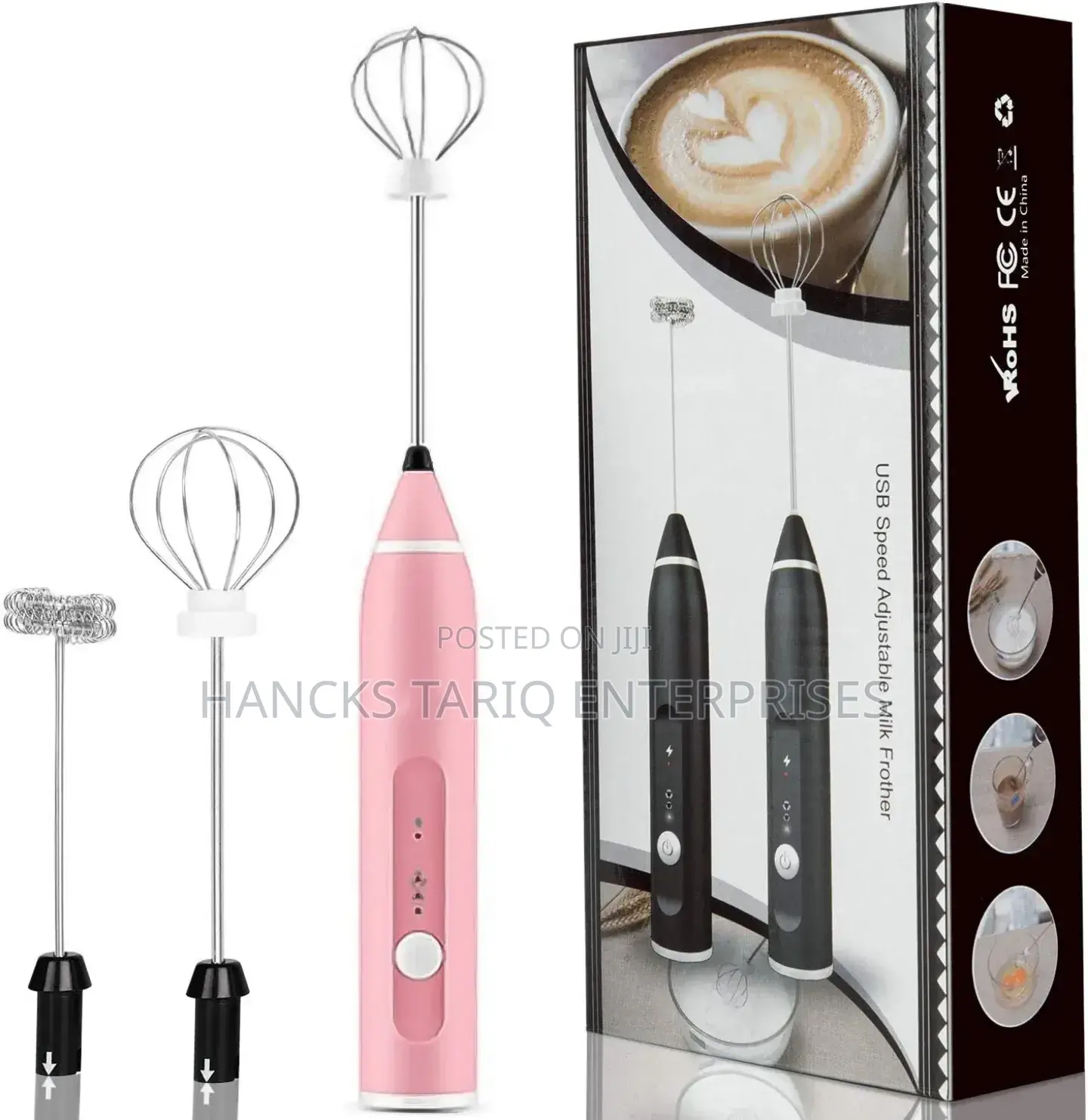Usb-rechargeable, Handheld Electric Milk Frother