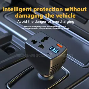 150w Car Inverter 12v-24v to 110v-220v – Digital Display