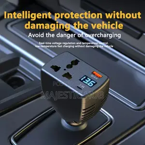 150w Car Inverter 12v-24v to 110v-220v – Digital Display