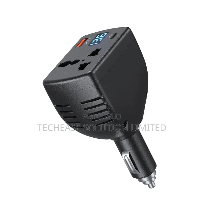150w Car Inverter 12v-24v to 110v-220v – Digital Display