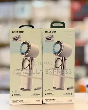 Green Lion Power Wind 2in1 Handheld Mini Fan And Power Bank
