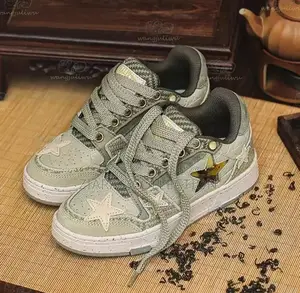 Kaalixto Green Tea Star Unisex Casual Sneakers