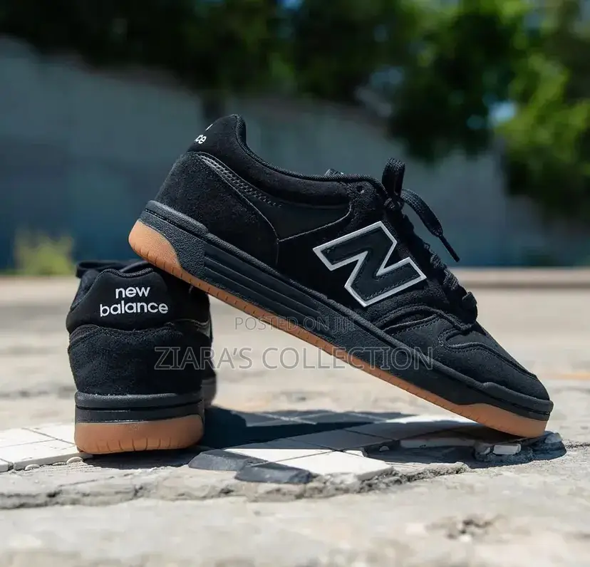Black New Balance 480 Skate Shoes