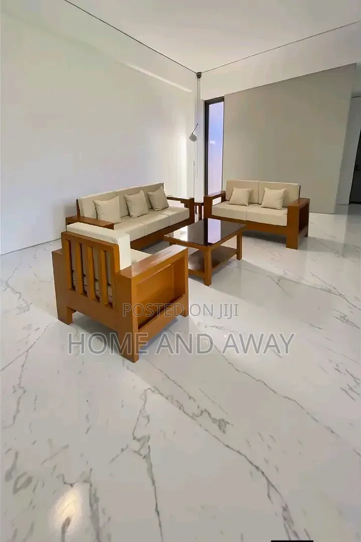 6 Seaters Wooden Box Sofa Chairs With Center Table From 3,000,000/-