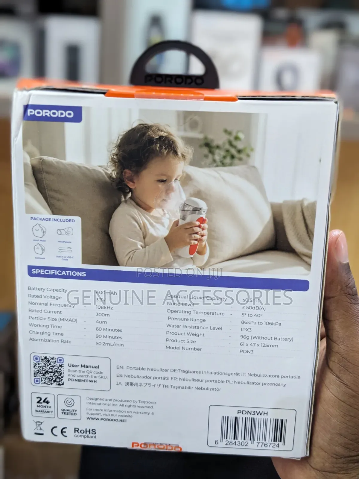Portable Mesh Rechargeable Nebulizer for Kids N Adults