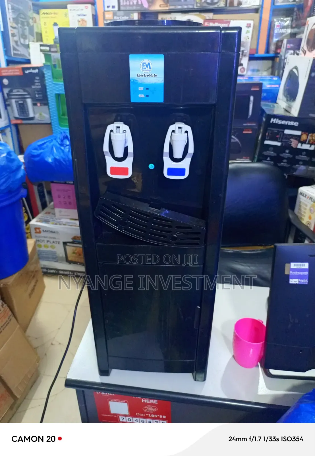 Electro Mate Double Water Dispenser Black