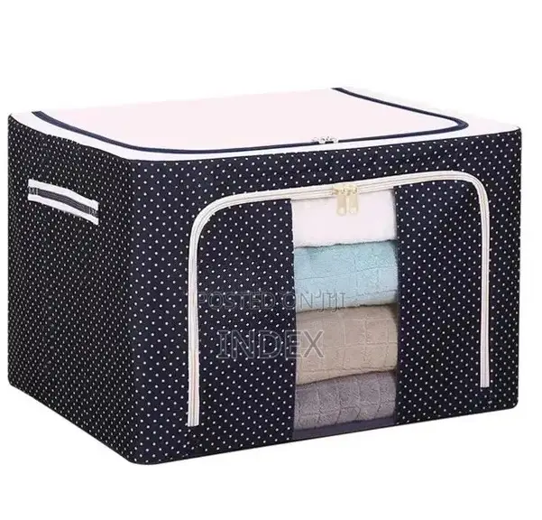 3pcs Oxford Cloth Foldable Storage Boxes (Multi - Design)-multicolor