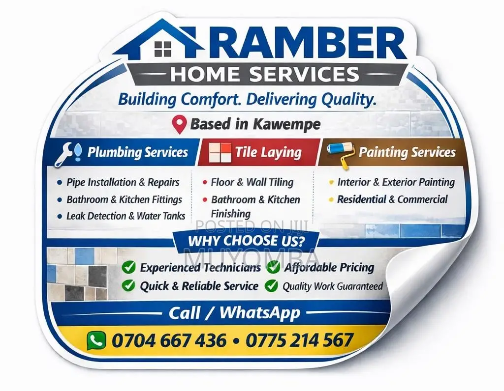 Plumbing From Maganjo 24/7-leaks,Pipe, Toilet Repair